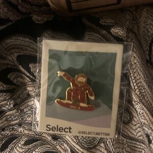 Select Enamel Pin - Red Snowboarder